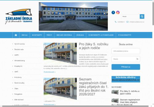 Zobrazit webové stránky Základní škola Čelákovice