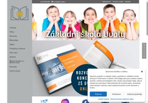 Webové stránky Základní škola Úvaly, okres Praha - východ, Úvaly