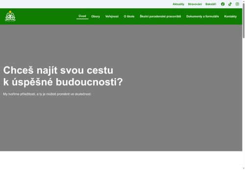 Webové stránky Střední odborné učiliště, Liběchov, Boží Voda 230, Liběchov
