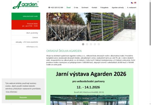 Agarden rostliny s.r.o. nabízí práci na pozici Zahradník specialista/školkař v obci Boseň