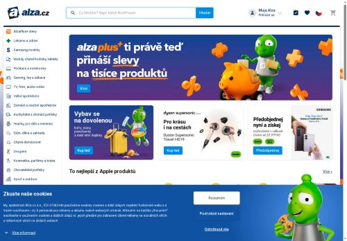 Webové stránky Alza.cz a.s., Chrášťany