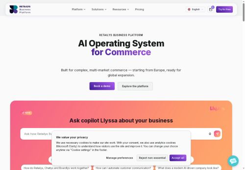 Retailys.com s.r.o. nabízí práci na pozici Obchodní manažer/ka - Retailys Business Platform (RBP) v obci Plzeň