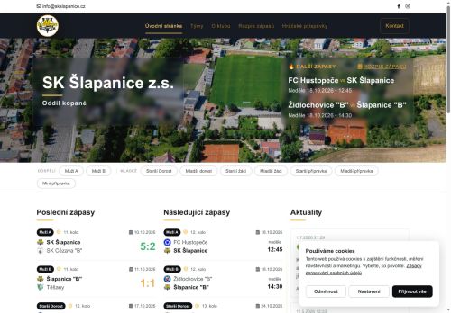Zobrazit webové stránky Sportovní klub Šlapanice