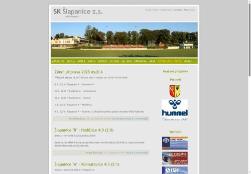 Zobrazit webové stránky Sportovní klub Šlapanice