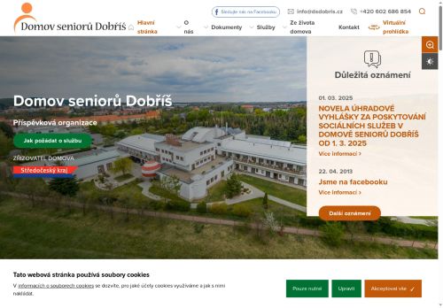 Zobrazit webové stránky Domov seniorů