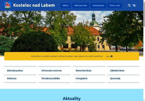 Zobrazit webové stránky Městský úřad Kostelec nad Labem