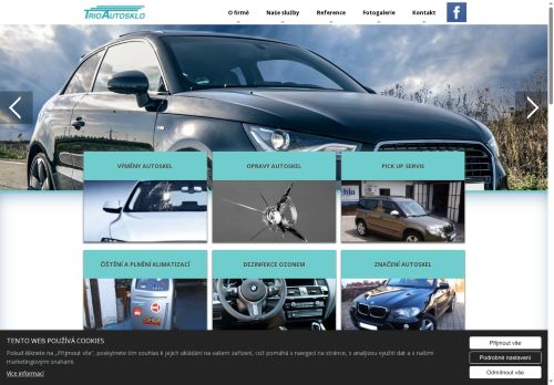 Zobrazit webové stránky Trio Autosklo - výměna autoskel