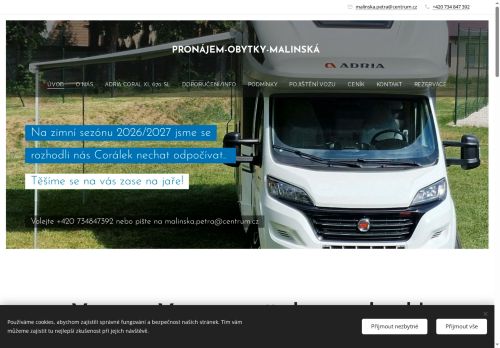 Zobrazit webové stránky Malinská - Pronájem obytného vozu