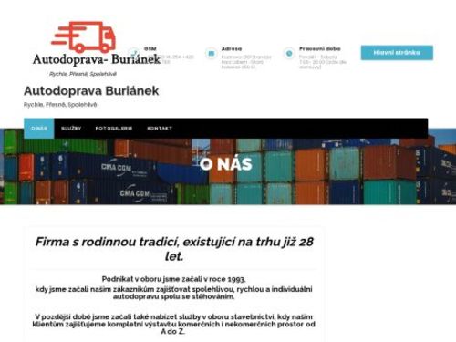 Autodoprava - Buriánek