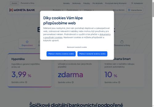 Zobrazit webové stránky Moneta Money Bank