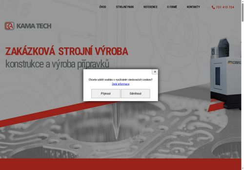 KAMA TECH spol. s r.o. nabízí práci na pozici obsluha CNC 3/5 osé frézky M/Ž v obci Třeboň