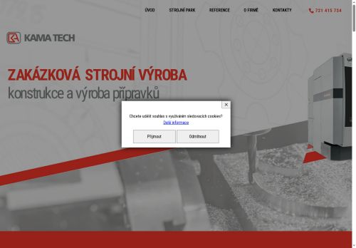 KAMA TECH spol. s r.o. nabízí práci na pozici obsluha CNC 3/5 osé frézky M/Ž v obci Třeboň