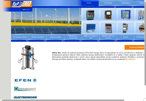 Webové stránky RaP Energo spol. s r.o., Vrdy