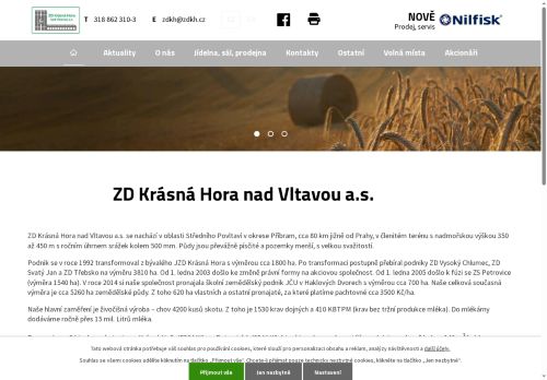 ZD Krásná Hora nad Vltavou a.s. nabízí práci na pozici Chovatelé a ošetřovatelé skotu, koz a ovcí v obci Krásná Hora nad Vltavou