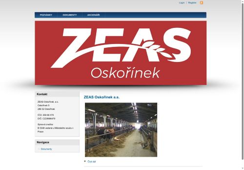 ZEAS Oskořínek, a.s. nabízí práci na pozici Údržbář + opravář zemědělských strojů v obci Chleby