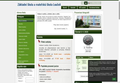 Základní škola a mateřská škola Loučeň nabízí práci na pozici UČITEL/KA  I.STUPNĚ v obci Loučeň