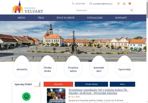 Zobrazit webové stránky Městský úřad Velvary