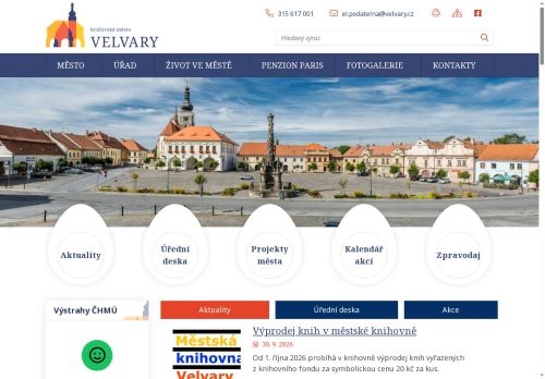 Zobrazit webové stránky Městský úřad Velvary