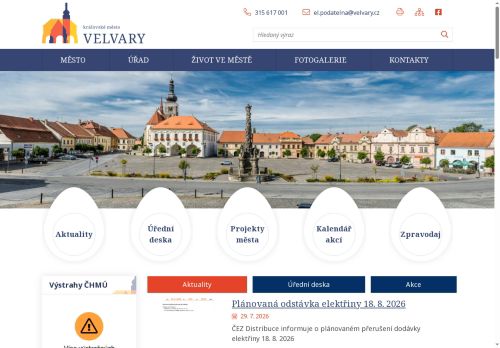 Zobrazit webové stránky Městský úřad Velvary
