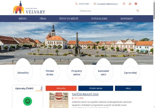 Zobrazit webové stránky Městský úřad Velvary
