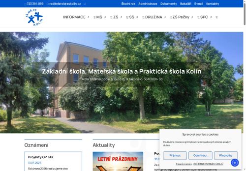 Základní škola, Mateřská škola a Praktická škola Kolín, příspěvková organizace nabízí práci na pozici učitel/ka v MŠ pro děti se spec. vzdělávacími potřebami v obci Kolín