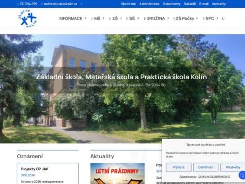 Základní škola, Mateřská škola a Praktická škola Kolín