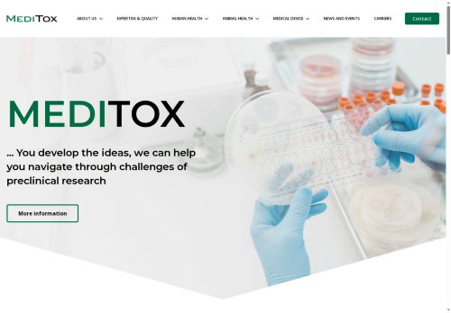 Webové stránky MediTox s.r.o., Konárovice