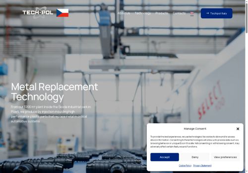 TECHPOL CZ s.r.o. nabízí práci na pozici Technik údržby forem a strojů pro vstřikování plastů v obci Plzeň