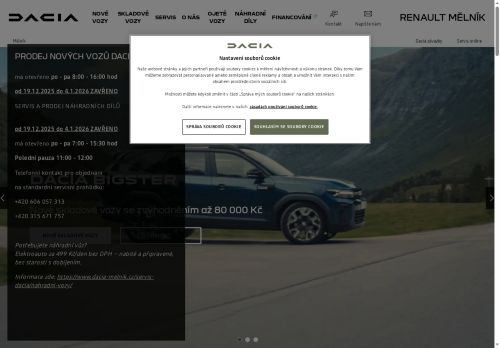 Webové stránky MK-Rent, spol. s r.o., Mělník