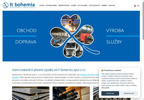 Webové stránky PRODOS Recycling s.r.o., Mělník