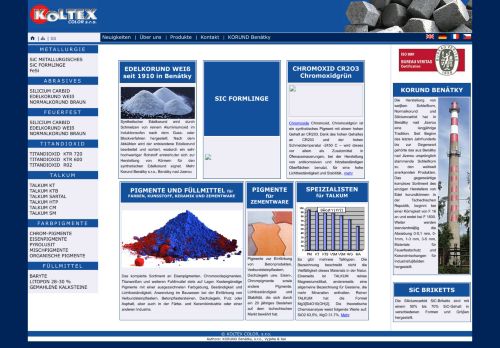 Webové stránky KOLTEX COLOR, s.r.o., Mnichovo Hradiště