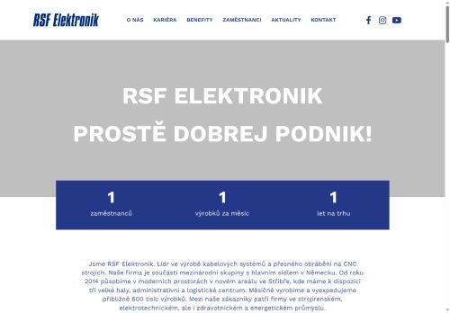 RSF Elektronik spol. s r.o. nabízí práci na pozici Přední dělník(ce) v obci Stříbro