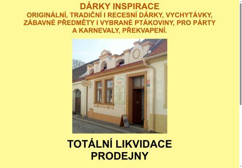 Zobrazit webové stránky Dárky - inspirace