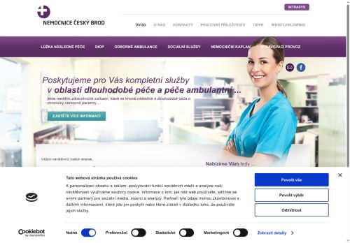 Webové stránky Nemocnice Český Brod s.r.o., Český Brod
