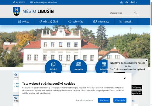 Zobrazit webové stránky Městský úřad Libušín