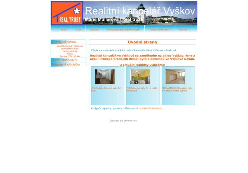 Zobrazit webové stránky Real trust