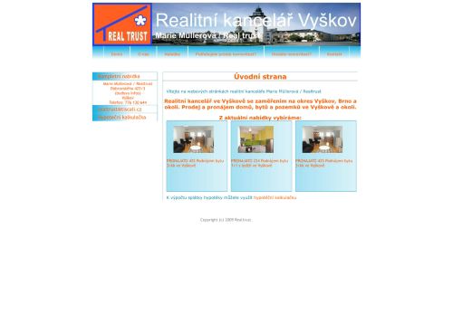 Zobrazit webové stránky Real trust