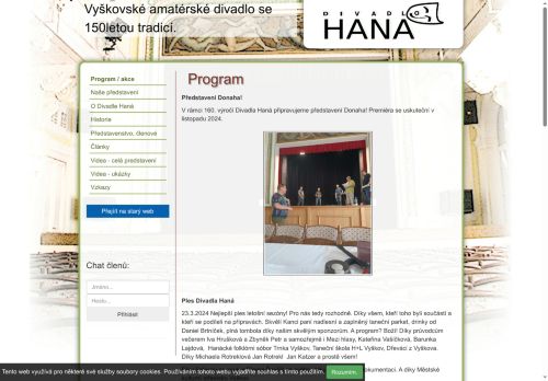 Zobrazit webové stránky Divadelní spolek Haná