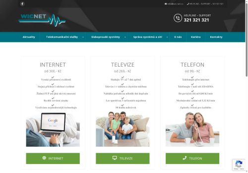 WIC-NET, s.r.o. nabízí práci na pozici Servisní technik - internet (m/ž) v obci Kolín