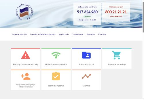 Zobrazit webové stránky Vodovody a kanalizace Vyškov, a.s.