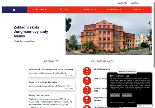 Zobrazit webové stránky Základní škola Jungmannovy sady Mělník