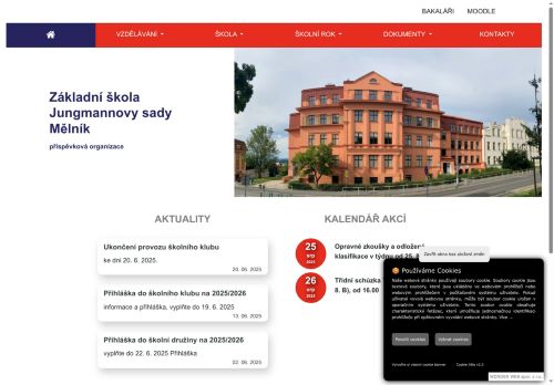 Zobrazit webové stránky Základní škola Jungmannovy sady Mělník