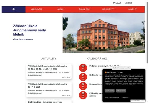 Zobrazit webové stránky Základní škola Jungmannovy sady Mělník