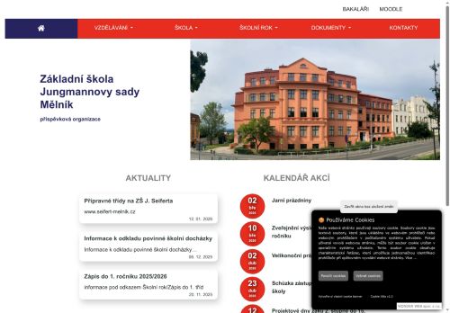 Zobrazit webové stránky Základní škola Jungmannovy sady Mělník
