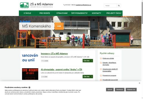 Zobrazit webové stránky Mateřská škola Jilemnického, Adamov