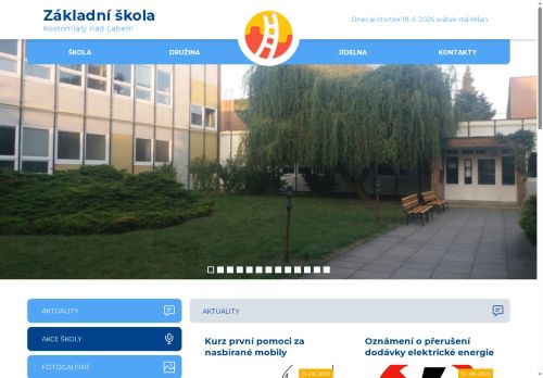 Základní škola Kostomlaty nad Labem, příspěvková organizace nabízí práci na pozici UČITEL/KA  1. stupeň  ZŠ v obci Kostomlaty nad Labem