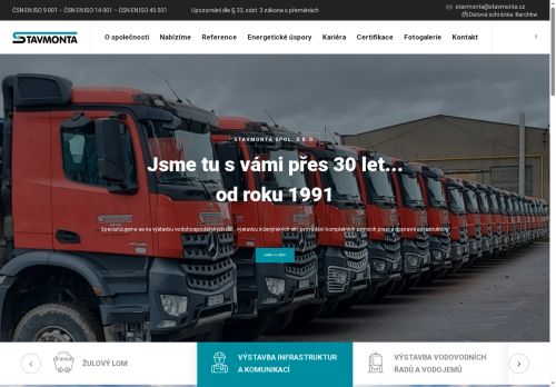 STAVMONTA spol. s r.o. nabízí práci na pozici Instalatéři vodovodů- venkovní rozvody v obci Příbram