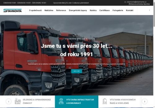 STAVMONTA spol. s r.o. nabízí práci na pozici Kameník - plátkař v obci Plzeň