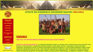 Zobrazit webové stránky Indiánská vesnice Hau kola