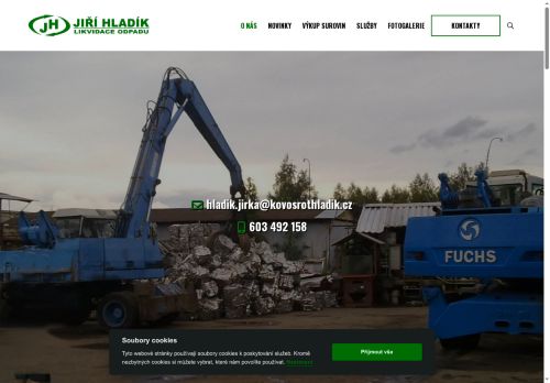 Webové stránky Jiří Hladík s.r.o., Kolín